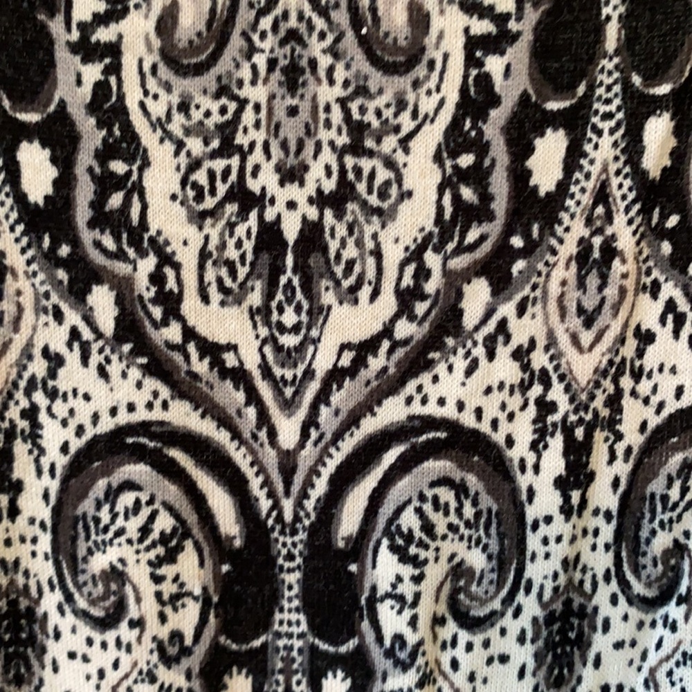 Women’s L long dress Aztec design black/white - Picture 4 of 10